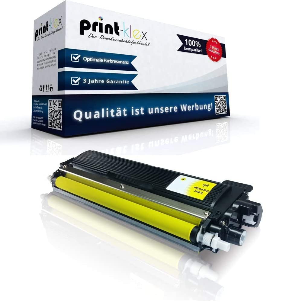 Print-Klex Compatible Laser Toner Cartridge for Brother DCP 9017 CDW 9022 CDW MFC 9142 CDN 9332 CDW 9342 CDW HL 3142 CW 3152 CDW HL 3172 CW TN242 242 TN 242Y Yellow Color Line Series