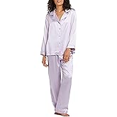 Fishers Finery Women's 100% Mulberry Silk Long Pajama Set with Gift Box