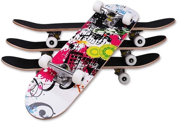 ERNAN Complete Skateboard 17 Zoll - Komplettes Skateboard Für Kinder