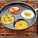 Aluminum 4-Cup Egg Frying Pan Nonstick Fried Egg Pan 9.45 Inch Aluminized Steel ABS Handle Cooker Durable and Heat Resistant for Omelet Eggs Pancakes