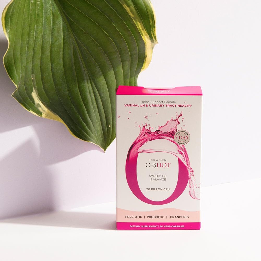 2 Pack Vegan Vaginal Probiotic + Prebiotic for Women, Cranberry Extract, Chicory Root, Vaginal pH, Urinary Tract, Digestion, Bloating, Non Dairy, Non GMO, Gluten Free, 60 Vege-Capsules