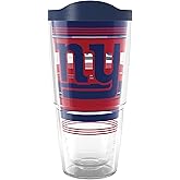 Tervis NFL New York Giants - Hype Stripes Made in USA Double Walled Insulated Tumbler Travel Cup Keeps Drinks Cold & Hot, 24oz, Classic