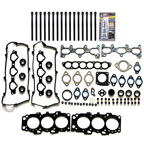 SCITOO Replacement for Head Gasket Bolts Kits Hyundai Santa FE Sonata Tiburon 2.7L V6 DOHC 24V 2004-2009 Engine Head Gaskets Set Kit