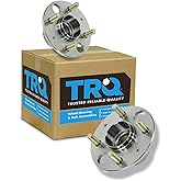 TRQ Rear Wheel Bearing and Hub Assembly Set 2 Piece Compatible with 92-93 Honda Civic SI 94-95 Civic SI Without ABS 99-00 Civic SI 93-97 Civic del Sol SI 94 Civic del Sol VTEC 94-98 Acura Integra RS