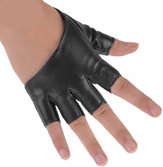 PU Leather Jazz Style Glove GOOTRADES Punk Fingerless Dance Glove For