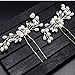 Crystal and Pearl Hair Pins for Women Pack of 2, Large Bobby Pins for Engagement, and Other Celebrations - Bobbie Pins for Hair for Kids and Adults – Best Bridal Hair Pins for Women Hair Accessories