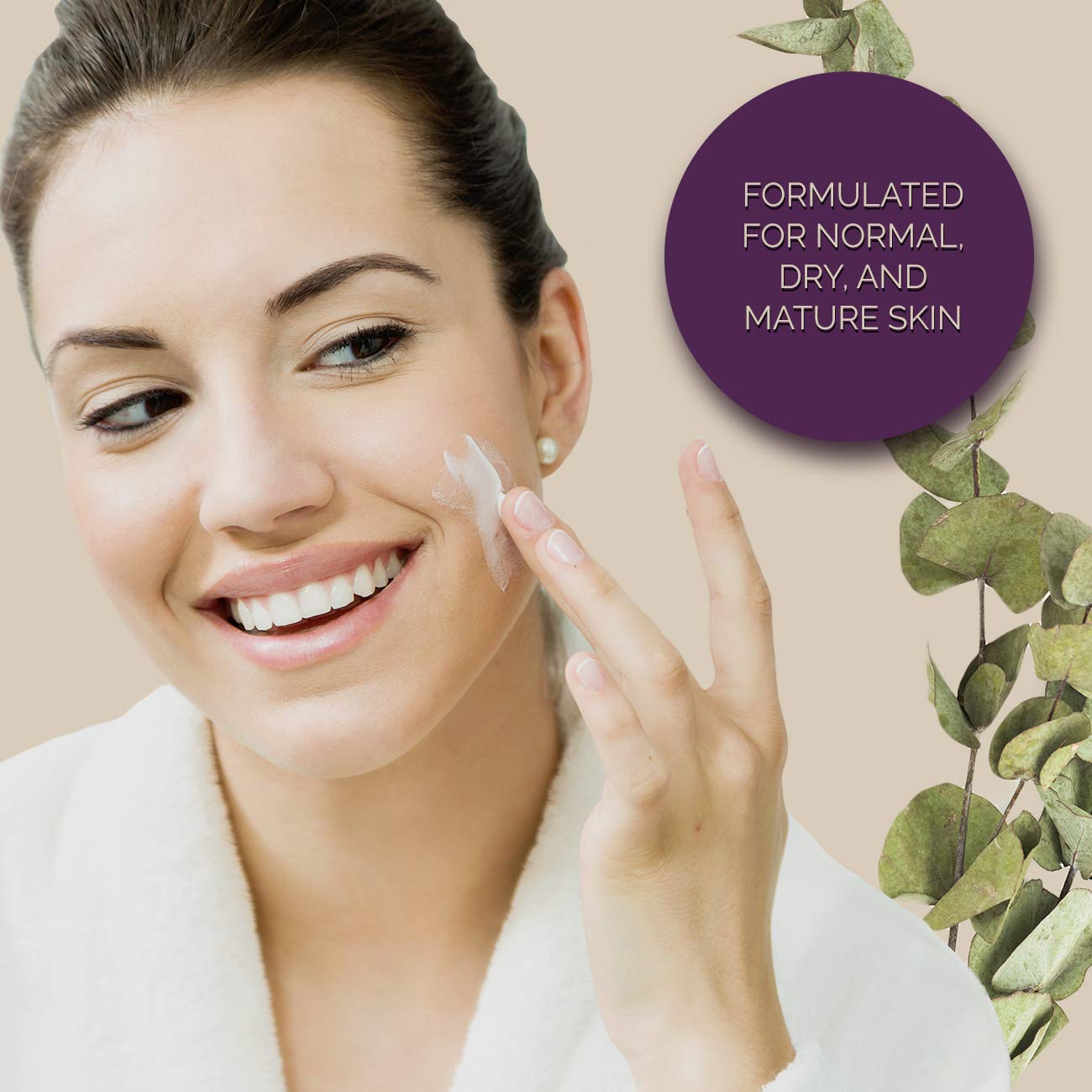 Natural Anti Age Cream for Face with 7x Organic Anti Aging Complex - Organic Face and Neck Cream for Tightening and Wrinkles - Day and Nighttime Moisturizer for Face - Jeunesse by BioSphere Naturel