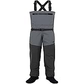 BRIVER MAX COMFORT Breathable Waterproof Chest StockingFoot Stout Wader for Fishing, Hunting, Kayaking