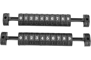 Fayelume Foosball Table Parts Score Counters, Foosball Ball 10 Numbers Scoring Score Counter, Table Football Score Keeper for Standard Foosball Tables, Black