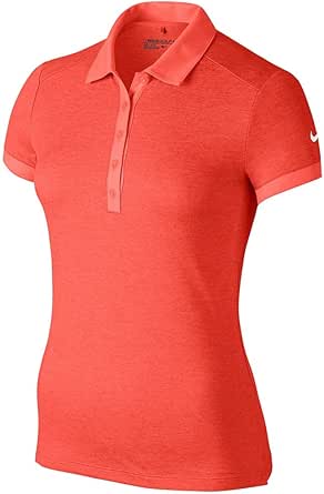Amazon.com : NIKE Icon Heather Golf Polo 2017 Women Max Orange/Heather/White XX-Large : Clothing