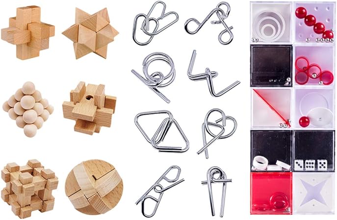 It If It Lot De 24 Chasse Chef Calendrier De L Avent Pour Enfants Adultes Casse Tete En Bois Casse Tete En Metal Boite Amazon Fr Jeux Et Jouets