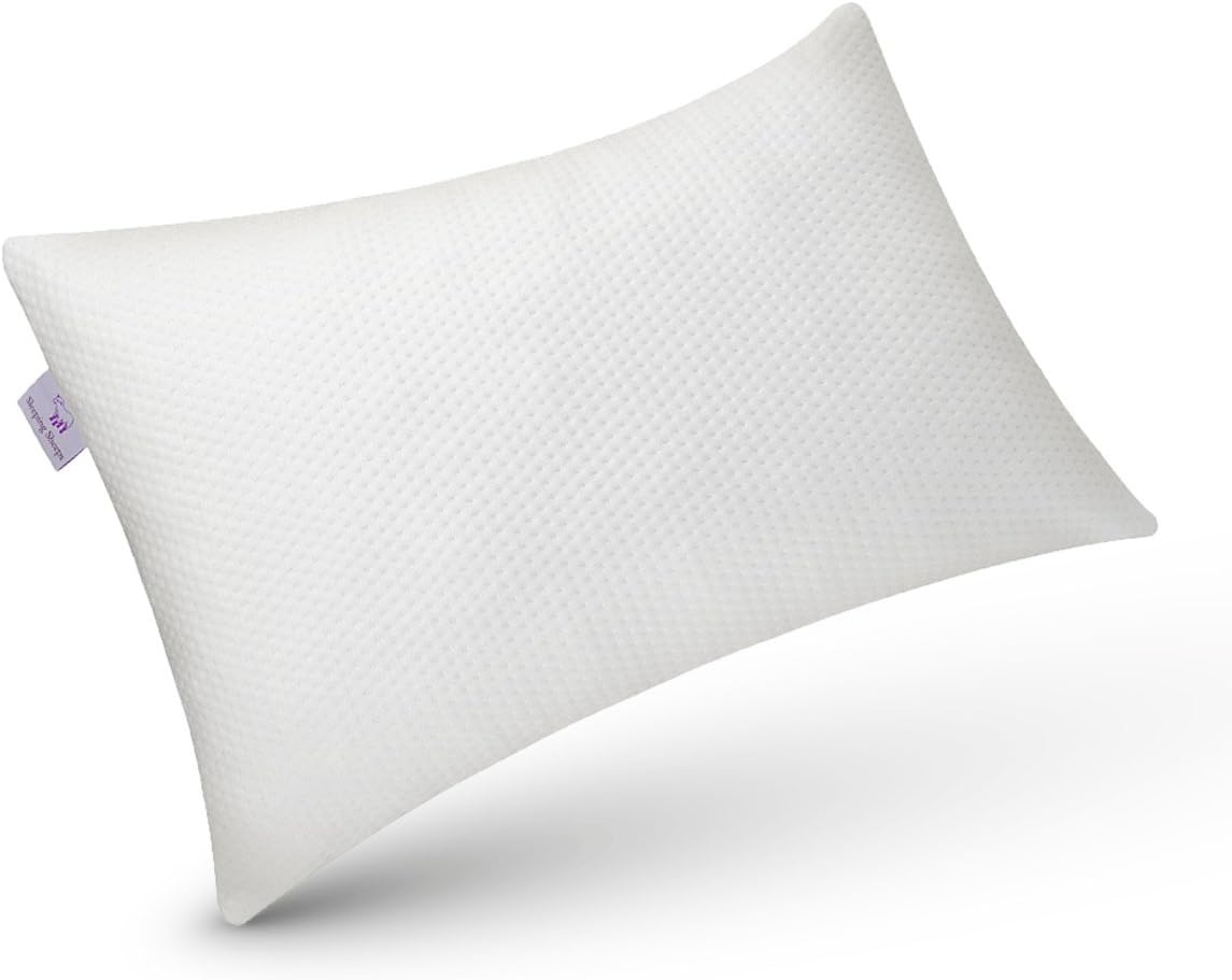 Memory Foam Pillow, Adjustable Loft - Best Premium Shredded Memory-Foam, with Hypoallergenic Cooling Bamboo Cover, for Home and Hotel - Standard