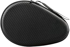 B BAOSITY Professional Table Tennis Racket Case EVA Storage Case Lightweight Waterproof Reusable Wear Resistant Ping Pong Paddle Pocket for Training, Black