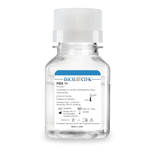 CryoKing Phosphate Buffered Saline 1X, PBS Buffer 0.1um Filtration, 7 ...