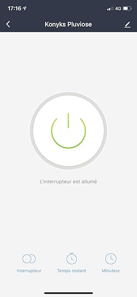 Konyks Pluviose enchufe de exterior WIFI IP55 mando vocal con Alexa y Google Home 16 A sin Hub necesario automaciones fciles con la aplicacin Konyks