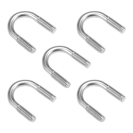 uxcell UBolts 3/4"(19mm) Inner Width 304 Stainless Steel M6 UBolt