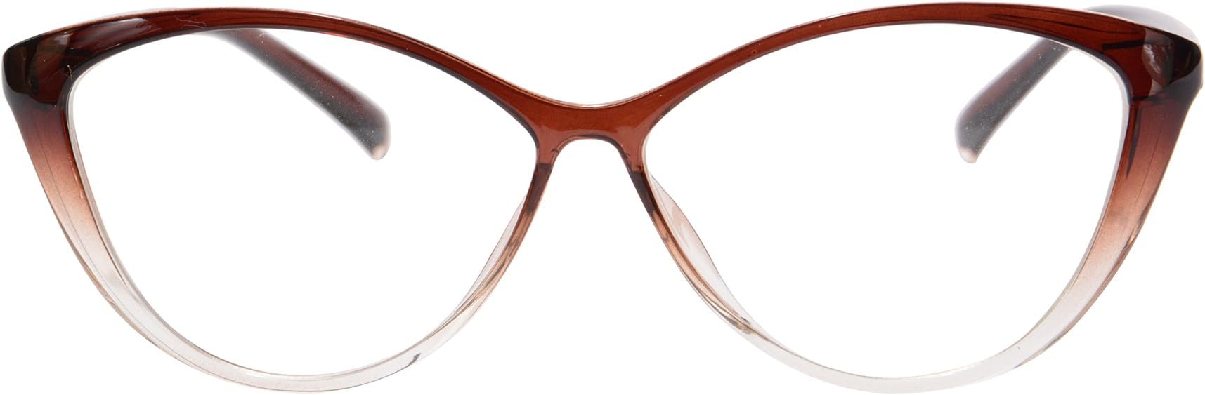 MEDOONG Women's Anti Blue Light Asymptotic Multifocal Reading Glasses Blue Light Blocking Progressive Multifocus Eyewear-865