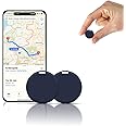 EasyFind Mini GPS Tracker for Vehicles, Mini Worldwide GPS Tracker, Car Locator Tracker, Car Vehicle Tracking Anti-Lost Locator for Tracking System (Blue 2pcs)