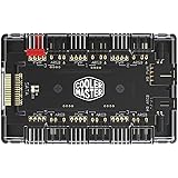 COOLERMASTER ARGB and PWM HUB,6 Ports for Addressable RGB Lighting,1 to 6 Multi Way Magnetic backplane Splitter 5V/3PIN Case