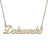 HUAN XUN Customized Custom Simple Any Name Necklace