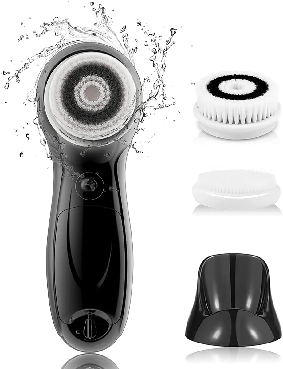 TOUCHBeauty Men's Facial Cleansing Brush Electric Face Wash w/ Stand 3 Heads 2