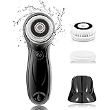 TOUCHBeauty Men's Facial Cleansing Brush Powerful Face Exfoliating Scrubber with Advanced PBT Bristles Spin Brush & Stand |Du