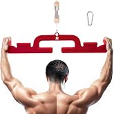 WNOEY LAT Pull Down Bar with 6 Ergonomic Handles, LAT Pulldown Attachments for Home Gym, Cable Machine Attachment for Men and Women