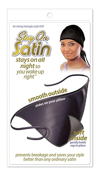 Amazon Com Stay On Satin Hair Wrap Tie String Triangle Womens