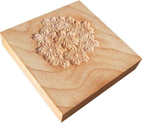 Amazon Highawk和菓子 製菓 木製板 練りきり型 和菓子用器具 製菓用品 手作り 生菓子 菓子型 木型 木彫板 練り切り 道具 和菓子道具 桜l 10 10cm 和菓子用器具 オンライン通販