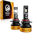 Firehawk 9012/HIR2 LED Headlight Bulbs 90000LM 1200% Brighter 6000K Cool White Plug and Play Halogen Replacement Conversion K
