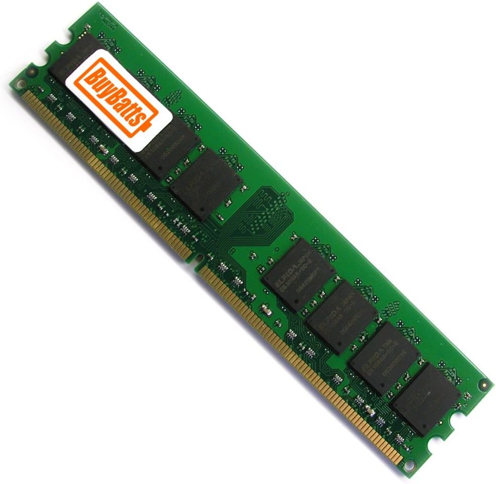 BuyBatts 2GB RAM Memory Fits Shuttle XPC SN27P2, XPC SG33G5M, XPC 1337 Sdxi, XPC SG33G6 (DDR2-667MHZ, XPC SG33G5, XPC SK22G2 V2, XPC G5 3100HB, D1000 Dvo, G5 3100H Desktop (2GB DDR2-667 PC2-5300 240-pin UDIMM)