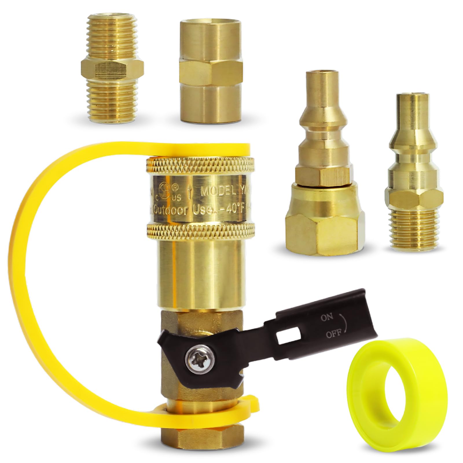 Photo 1 of 1/4" Quick Connect Fittings Kit,Hose Connect Adapter Fitting Set,Quick Disconnect Adapter,Quick- Connect Adapters for Camping BBQ