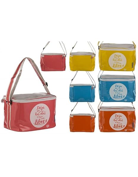 Bolsa Nevera de Playa con Asa y Cremallera Cuatro Colores Hogar y ...