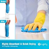 Orighty Microfiber Cleaning Cloths 100 Pack Reusable 11.5x11.5 Blue view 3