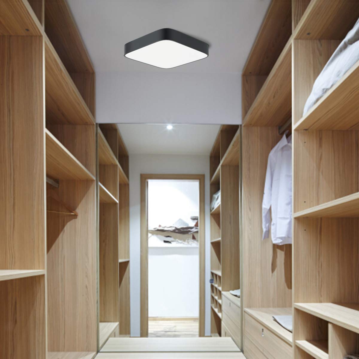 Deckenleuchte LED Deckenlampe Wohnzimmer bedee LED Deckenleuchte bad 4000K 24W LED Lampe Leuchte Quadratische Dünne für Badezimmer Küche Schlafzimmer Bad Wohnzimmer Esszimmer Balkon Flur