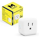 Minoston Smart Plug, 15A Mini Z-Wave 800 Series Plug-in Socket with Built-in Repeater andRange Extender, Z-Wave Hub Required, Compatible with SmartThings, Wink, FCC and ETLListed, MP21Z