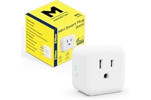 Minoston Z-Wave Plug Outlet 800 Series, Zwave Mini Smart Plug in Socket, 15A, Z-Wave Hub Required, Built-in Repeater and Range Extender, Compatible with SmartThings, Wink, FCC and ETL Listed (MP21Z)