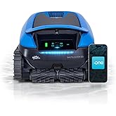 Dolphin Nautilus EON 100 Cordless Robotic Pool Cleaner Ideal for Pools up to 50 FT &ndash; Wi-Fi Connected, Wall &amp; Waterline Scrubbing, Top-Load Filter, Smart Navigation