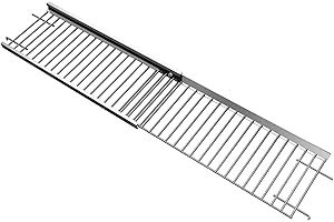 SearCook Universal Grill Warming Rack 20.6''- 32.08'', Adjustable Warming Rack for Nexgrill, Dynaglo, Cuisinart, Monument 4/5 Burner Grills, Stainless Steel Warming Rack Replacement for Nexgrill