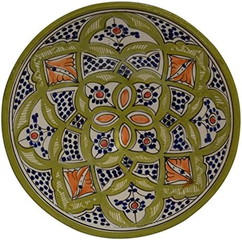 Ceramic Bowls Moroccan Handmade Serving Exquisite Piece With Vivid Colors