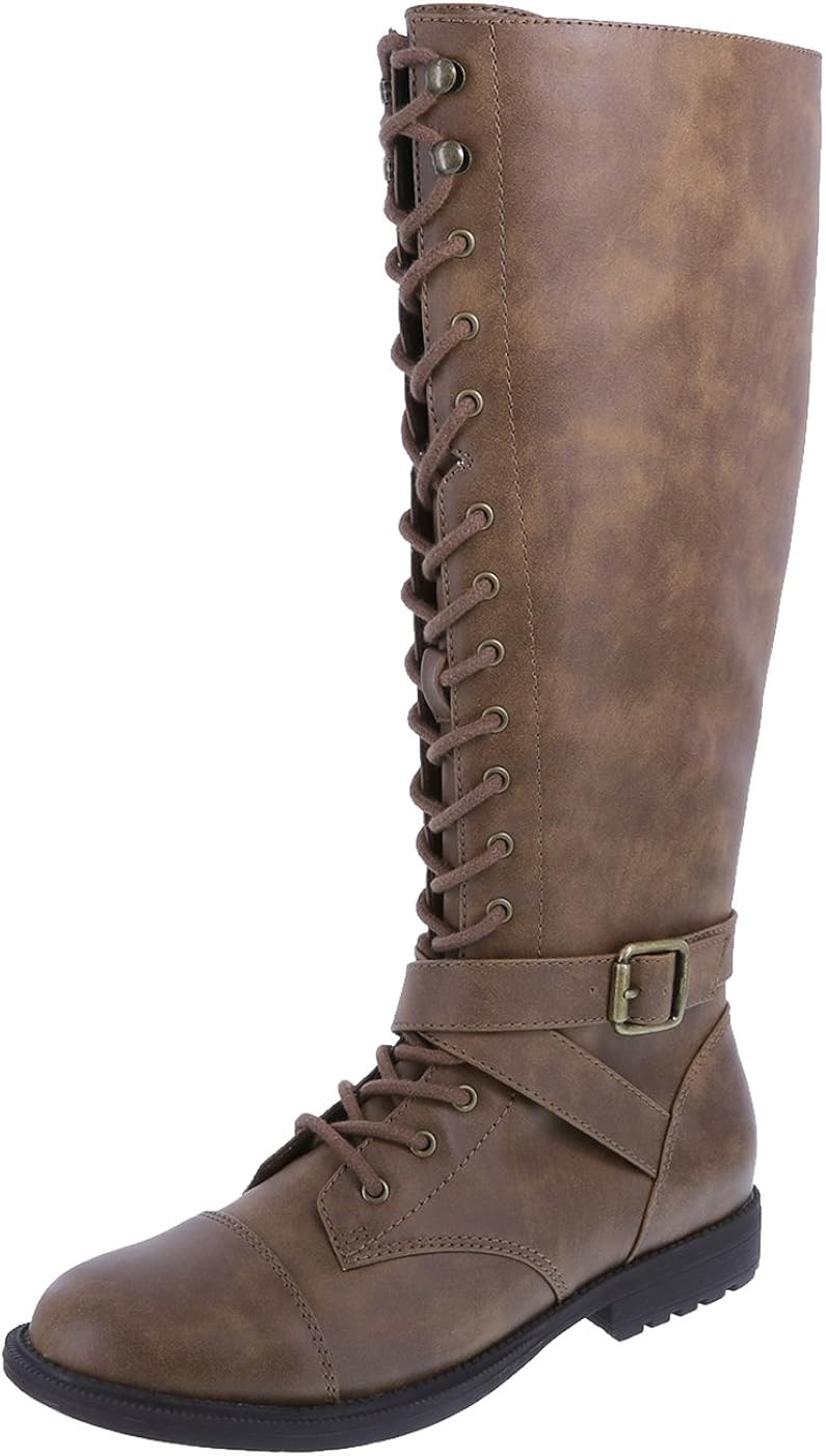 brash lace up boots