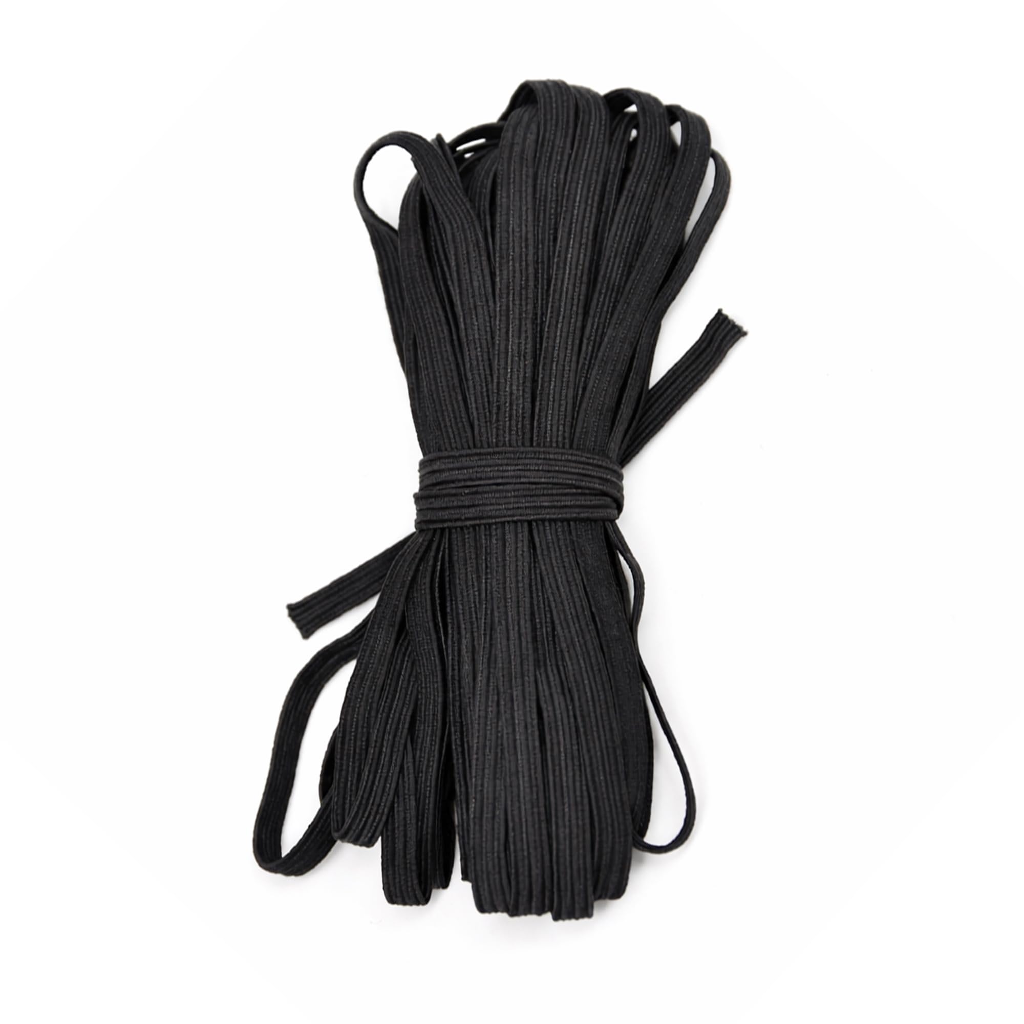 5mm Elastic Flat, Black Elastic Cord - 25 Metre Roll for Sewing and Crafts - of Elastic Flat Band for Clothing, Knitting, Dressmaking, DIY