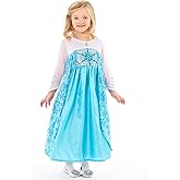 Little Adventures Ice Princess Dress up Costume - Machine Washable Girls Child Pretend Play and Party Outfit with No Glitter