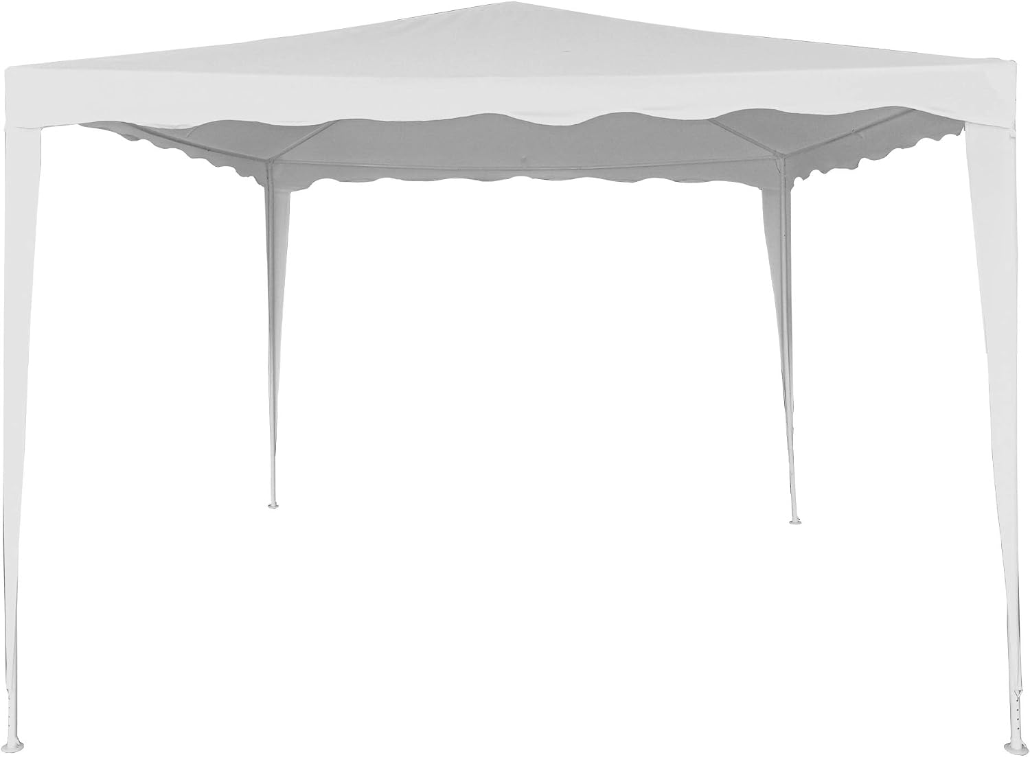 AKTIVE 62186, Removable Gazebo 300 x 300 x 250 cm, White, Outdoor Awnings, Terrace, Beach or Camping, Garden Pergolas
