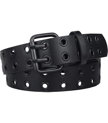 Beltiscool Genuine Vintage Retro Circle Studded Leather Belt  display picture 3