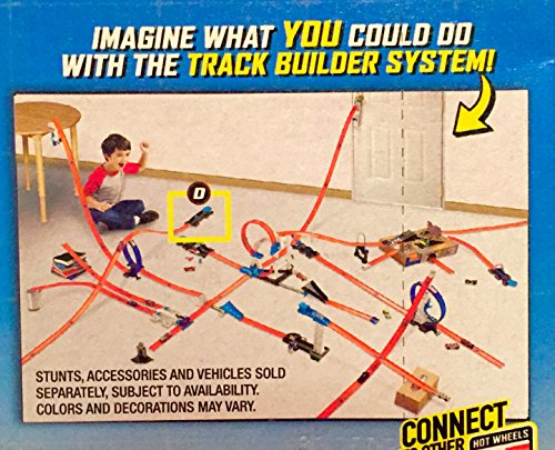 Hot Wheels Track Bulider System LAUNCH IT - D SET Accessory Add On Pull Back Launch 2 ways!