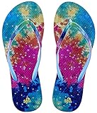 Showaflops Women's Antimicrobial Shower & Water Sandals - Bright Tie Dye