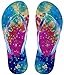 Showaflops Womens' Antimicrobial Shower & Water Sandals for Pool, Dorm and Gym - Tie Dye