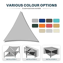 Coarbor 16'x16'x16' Sun Shade Sail Triangle Heavy