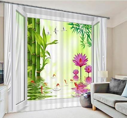 H M Curtain Fugui Lotus A Shade Off Uv Thermal Bedroom Decorative Window Curtains 3d Printing Finished Wide 2 03x High 2 41 Amazon Co Uk Kitchen Home H M Curtain Fugui Lotus A Shade Off Uv Thermal Bedroom Decorative Window Curtains 3d Printing Finished Wide 2 03x High 2 41 Amazon Co Uk Kitchen Home